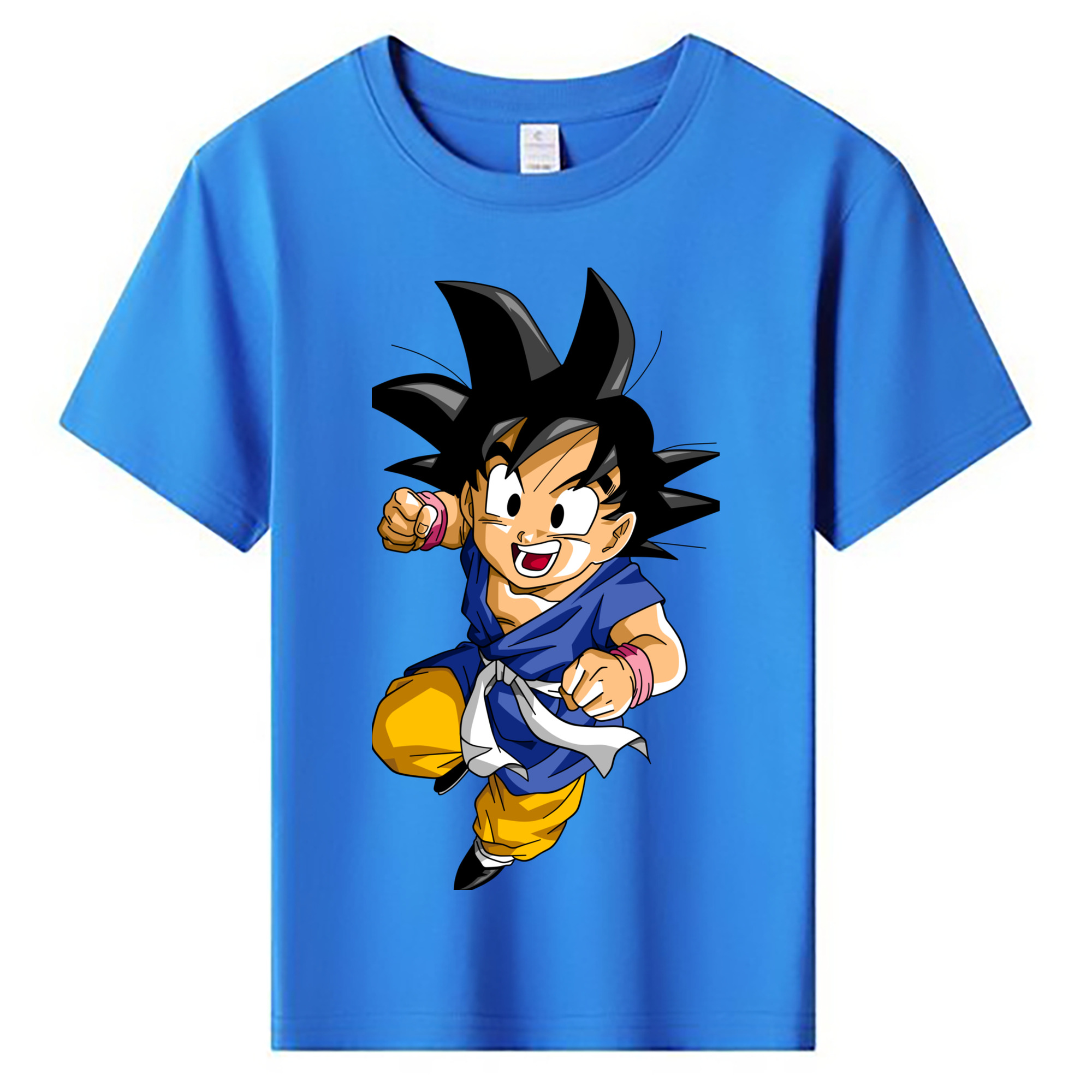 （画像用） ドラゴンボール 孫悟天 そん ごてん DRAGON BALL Son Goten 綿100％キッズTシャツ（フロントプリント）